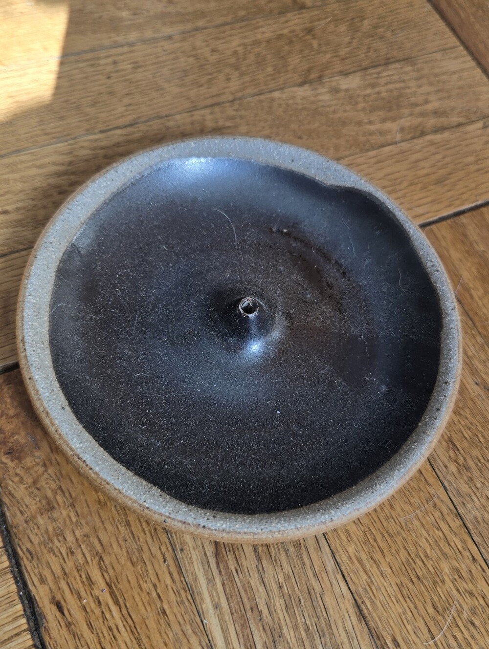 Clay Stoneware Glazed Incense Holder
